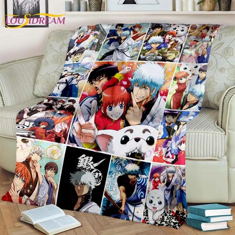 

Одеяло Sakata Gintoki, классическое аниме-одеяло, подарки для любителей мультфильмов, одеяло для спальни, гостиной, дивана, общежития, вентилятор, подарки