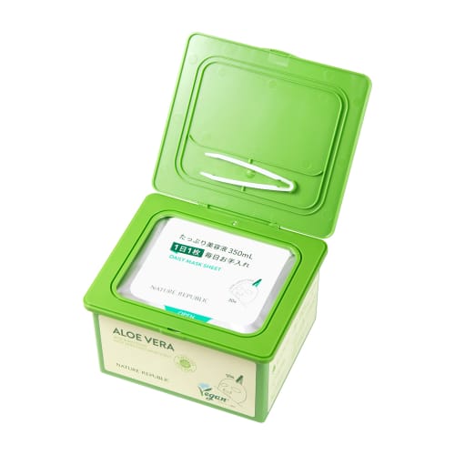 [NATURE REPUBLIC OFFICIAL] Nature Republic Mild & Moisture Aloe Daily Sheet Mask 30 Pieces 350mL Sunburn Care Pack Large Capacity Penetrating Moisturi