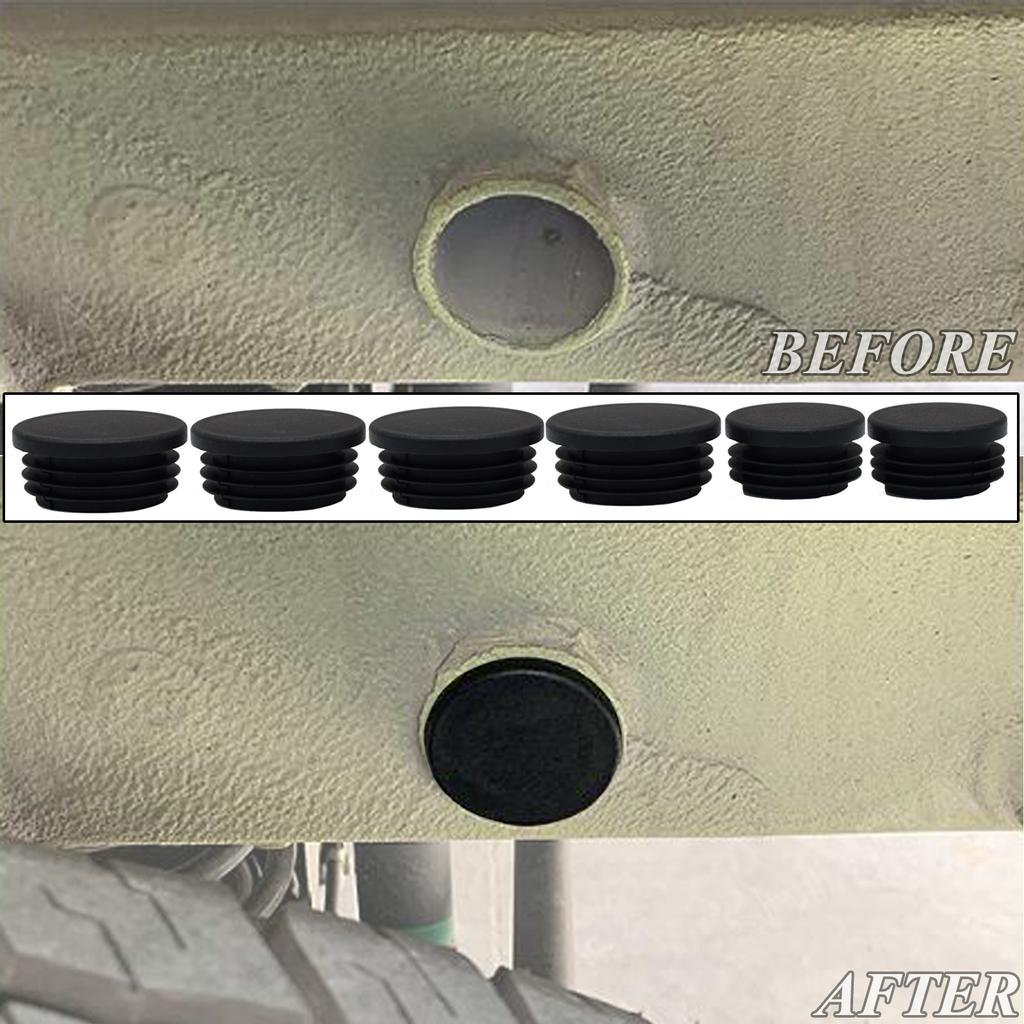 6Pcs For Suzuki Jimny 2019 2020 2021 Chassis Waterproof Plug Cover Cap Car Exterior Front Rear Suspension Parts Mouldings Trim