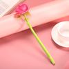 2Pcs Cute Rose Flower Silicone Neutral Pen Office School Supplies Stationery Creative Sweet Pretty Lovely Soft Pen