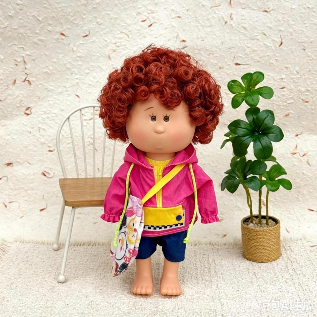 Spanish Mia Potato 24 cm dress-up doll set with a plush outfit