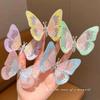 Gradient Silk Yarn Bow Butterfly Hairpin for Kids – Fairytale Style