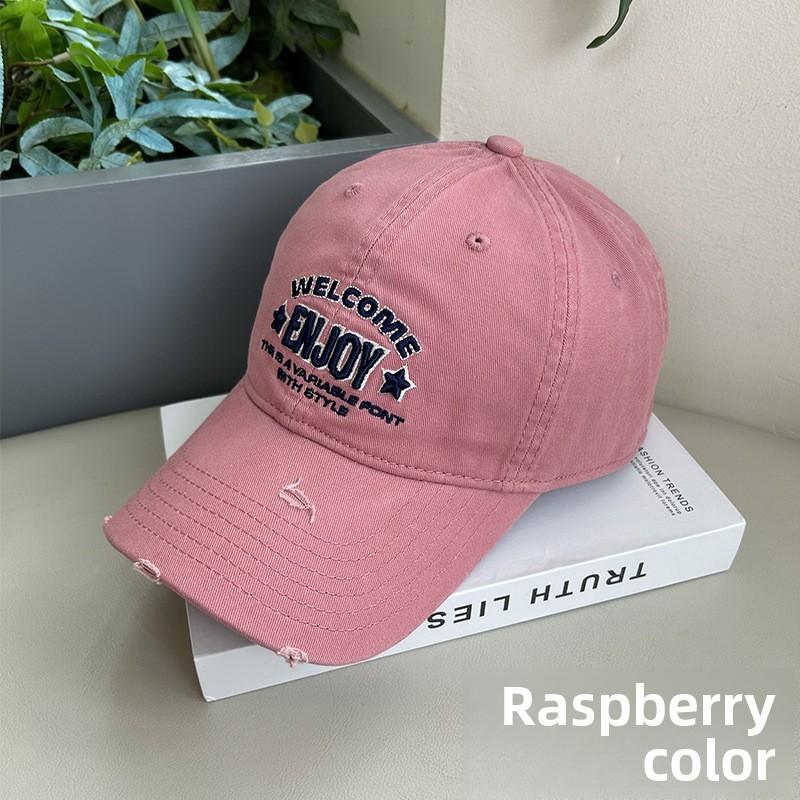 Enjoy Embroidered Baseball Cap With Sun Protection For Casual Wear