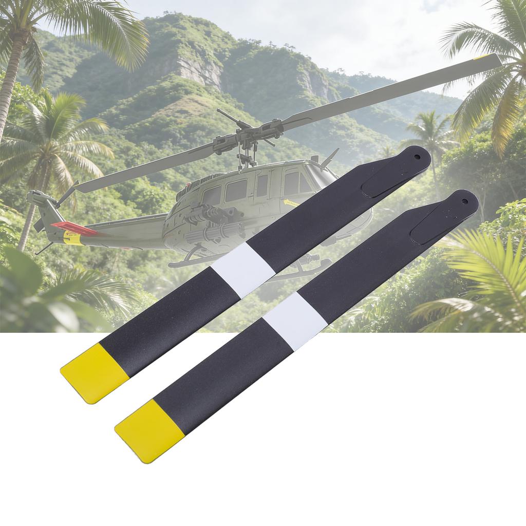 RC Helicopter Main Rotor Blades Lightweight Propeller Spare Parts Stable Flight Easy Installation Black