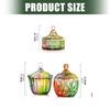 Beautiful European Style Multicolored High Transparency Glasses Candy Storage Jar for Decors and Organization at Homes
