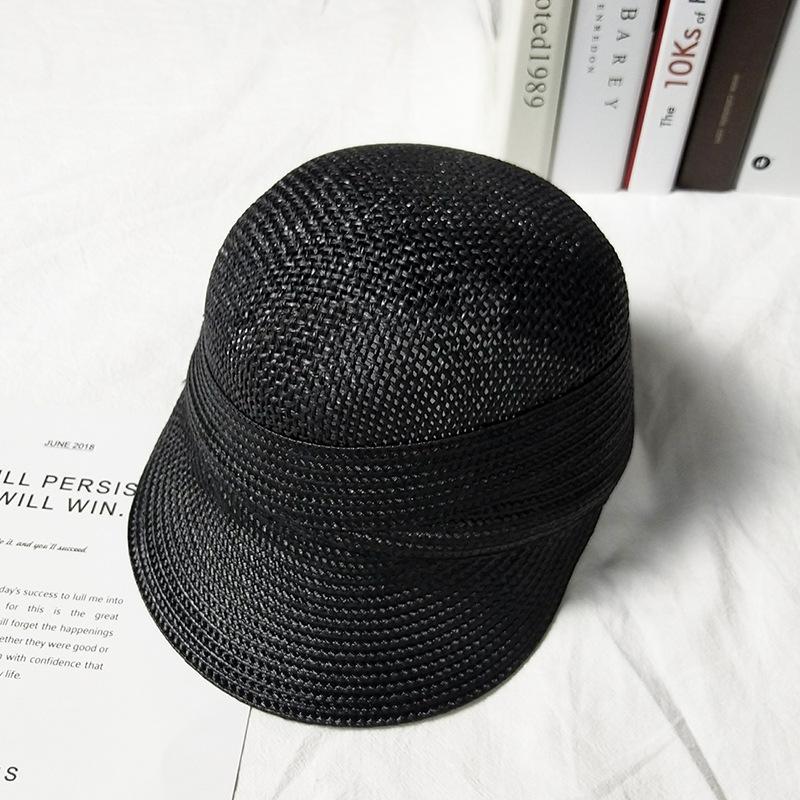 

Summer Short Brim Straw Hats Women Outdoor Breathable Sun Hat Casual Wide Brim Straw Equestrian Caps Travel Beach Cap Chapeau