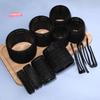 Black Self-Adhesive Hair Root Curler Rollers with Clips Lazy Styling Curling Hair Accessories for Women Fluffy Hair Tool