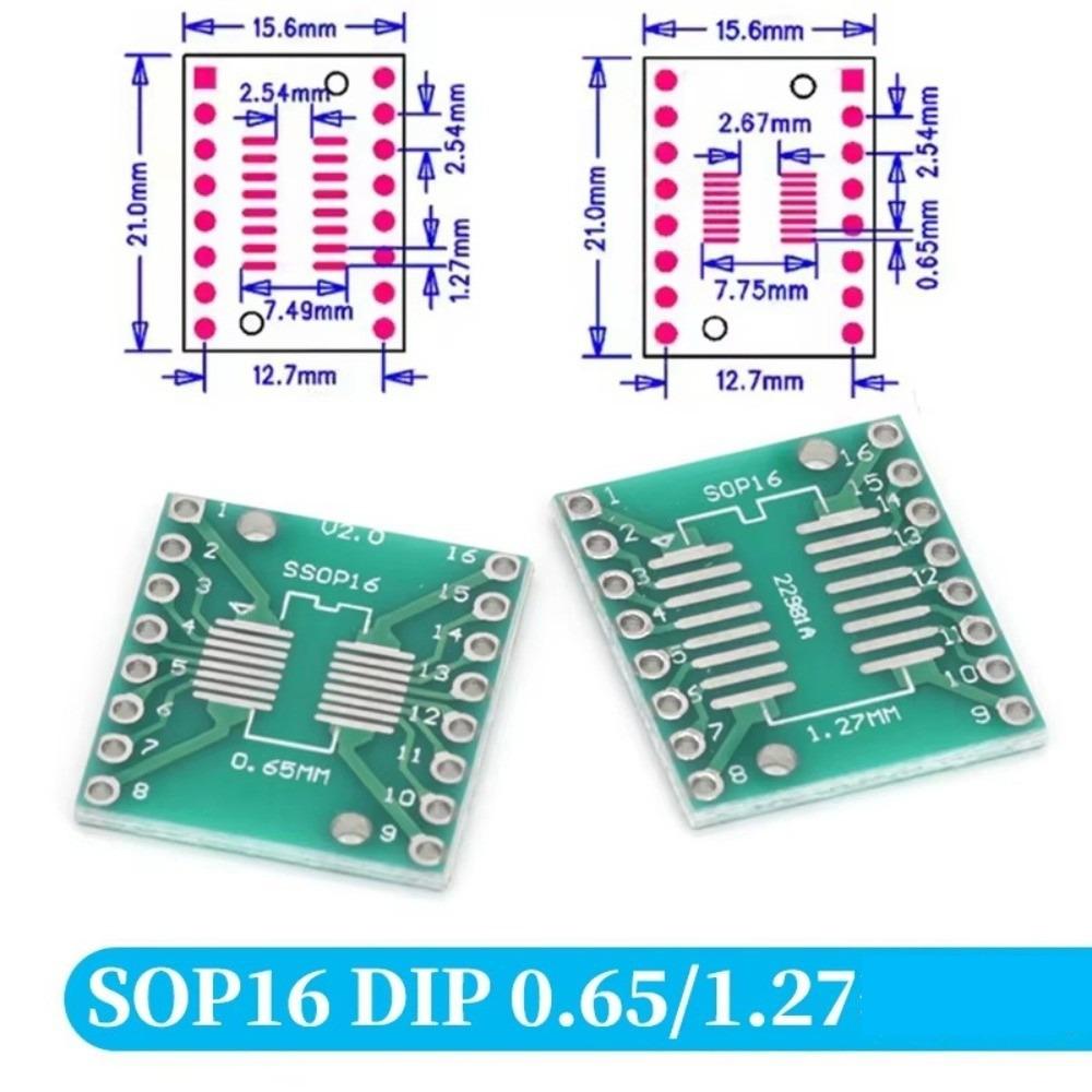 10Pcs Through-Hole Interface Patch Adapter Board Stable Soldering PCB Adapter Board  IC Testing