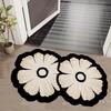 1pc Flower Diatomite Bath Mat - Super Absorbent, Quick-Dry, Anti-Slip, Decorative Shower Rug, Easy To Clean, Strong Adsorption
