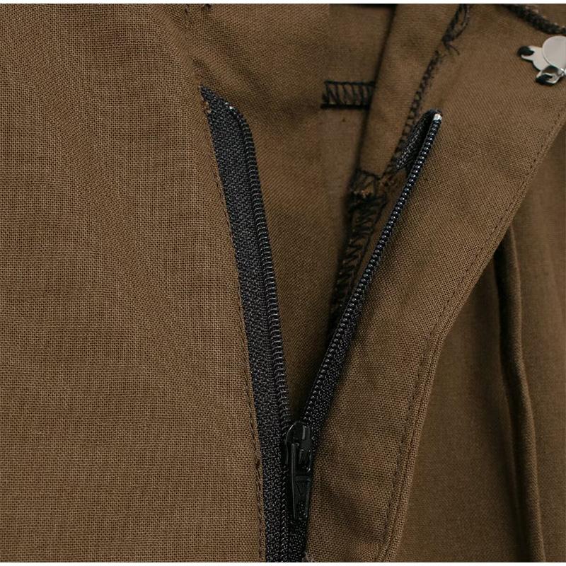 Mode Stickerei Hosen Frauen Retro Mittlere Taille Breite Bein Schnürhose Weibliche Sommer Herbst Lose Street Pant