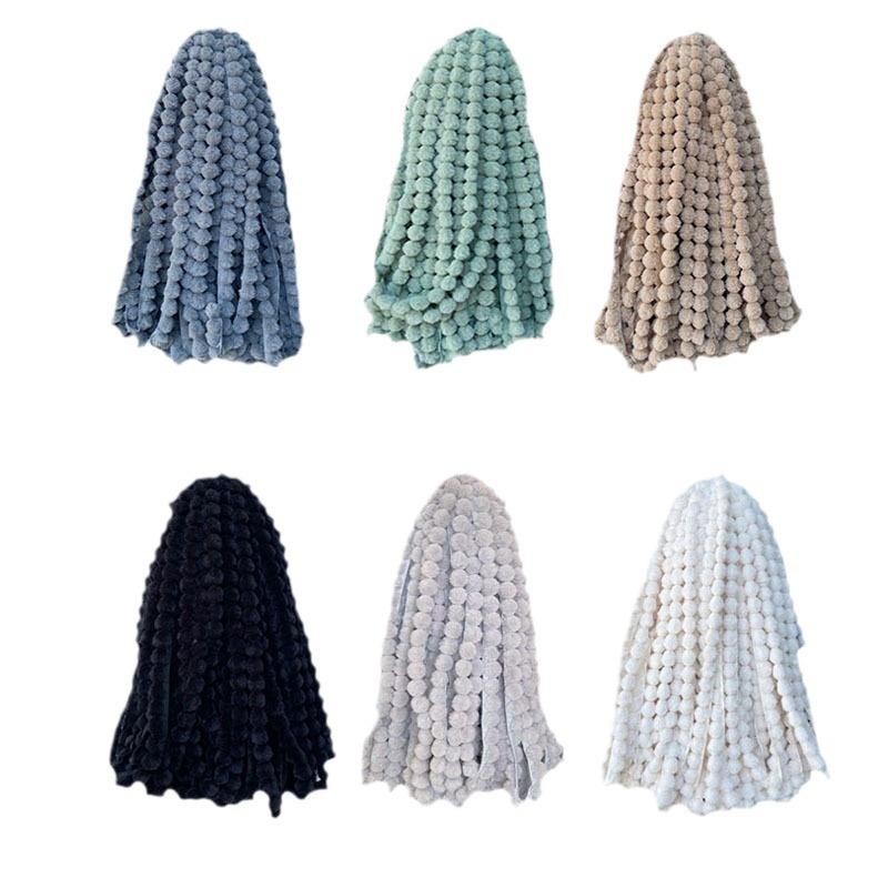 5/10M Faux Rabbit Fur Hairball Ribbon For Handmade DIY Sewing Tops Stage Costume Fluffy Trim Breathable Cuff Plush Strip