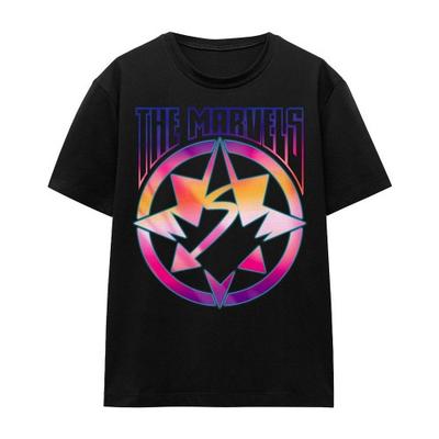 The Marvels Unisex Adult Gradient Logo T-Shirt