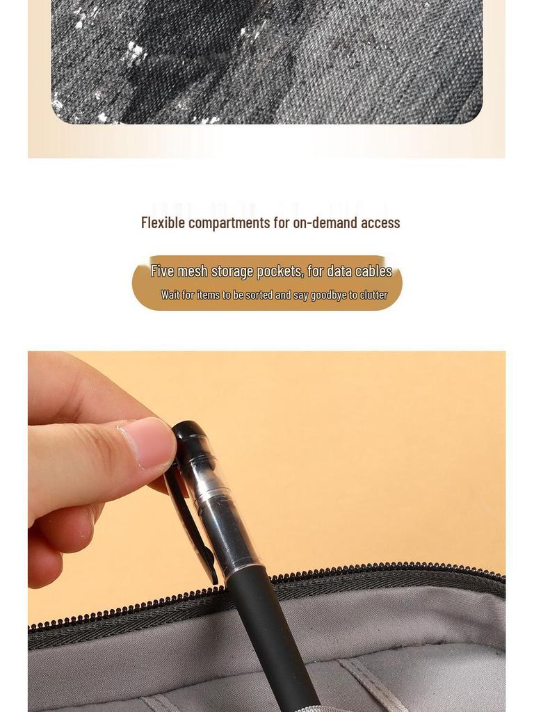 Portable Large Capacity Waterproof Multi-Functional Storage Bag for Electronics & Makeup