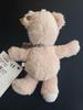 [USED] Old Steiff Teddy Bear Plush Keychain Beige with Paper Tag