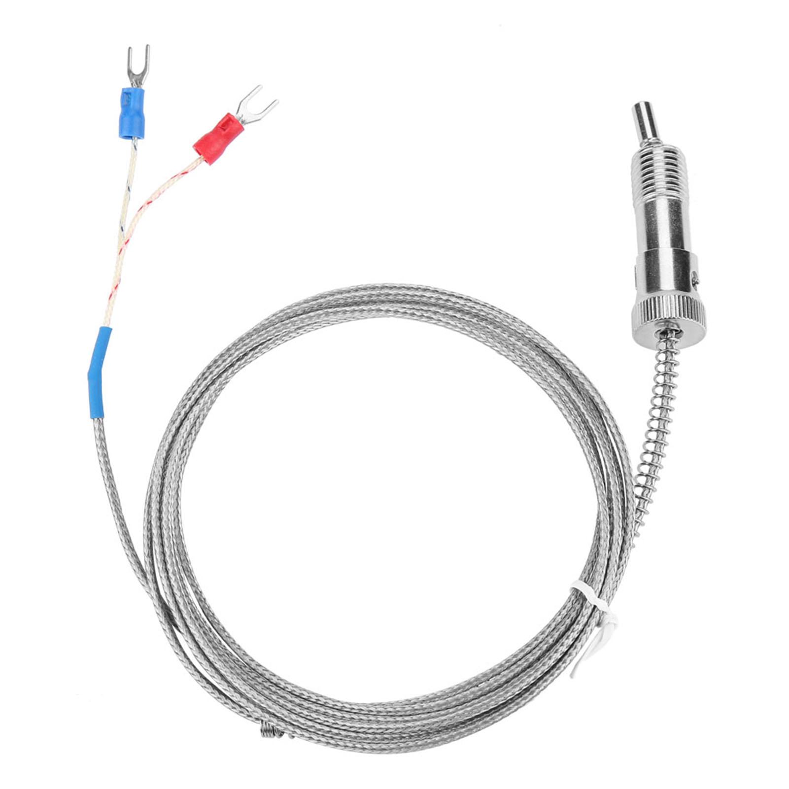 

Bayonet Compression Spring Type K Thermocouple Temperature Sensor Wire 0 400 celsius (3 m)