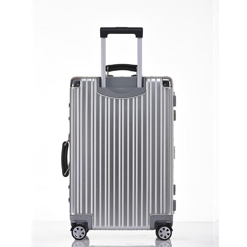 Vintage Aluminum Alloy Spinner Suitcase