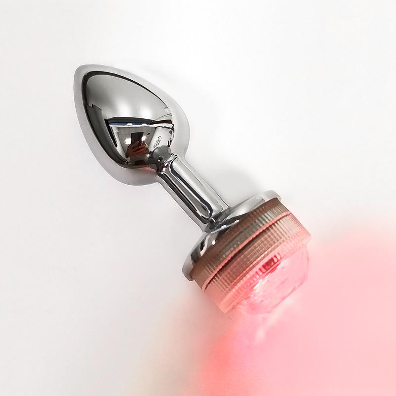 Metal Butt Plug with Fairy Lights - Anal Dilator & Flirting Toy