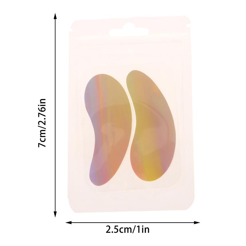 Reusable 1Pair Eye Pads With Massage Stick Silicone Lash Lift Eyelash Extension Hydrogel Patches Under Eye Gel Patch Makeup Tool