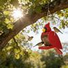 Organic Wood Wild Bird supplier daubed Red Climate Proof Build Suitable For Yard Or deck arrange