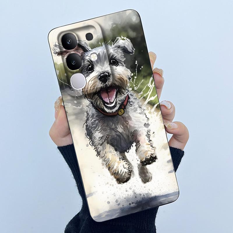 For Vivo Y29 4G Phone Case Fashion Simplicity Oil Painting Flower Soft Liquid Silicone Shell Back Cover For Vivo Y 29 4G Fundas