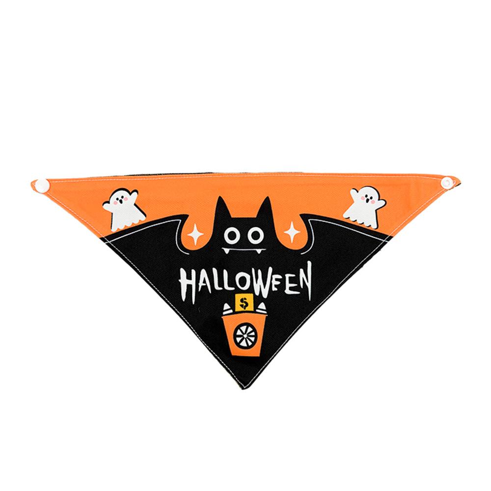 Halloween Pet Scarf Cats & Dogs Halloween Triangular Bib Various Styles, Golden Retriever Labrador Bulldog