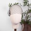 Black Bridal Veils Flower Wedding Headwear French Style Bride Head Net  Hair Jewelry