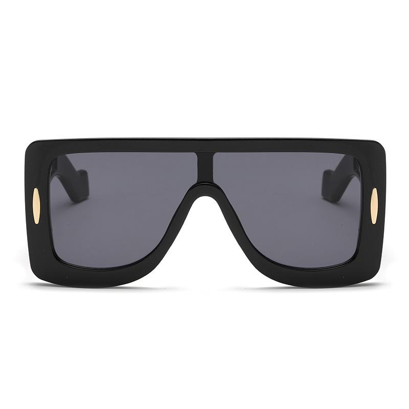 European and American big box trend oversized sunglasses women's high-end sunscreen sunshade retro personalized sunglasses S