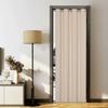 Dehome Blackout 150cm Wide x 200cm Single Grommet Room Thermal UV Protection Curtains, Long, Beige, Panel, Style, Divider, Privacy, Insulation,