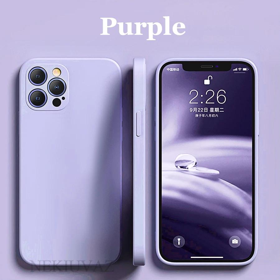 Čtvercový tekutý silikonový ochranný kryt objektivu fotoaparátu pro iPhone 6 6s 7 8 X XR XS 11 12 13 14 15 Pro Max Plus SE 2 3 2020 2022 měkký kryt