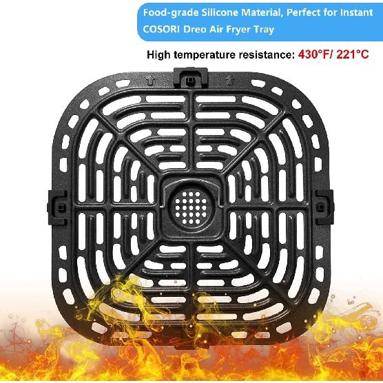 8PCS Air Fryer Rubber Feet for tant Vortex 6QT/2QT Air Fryers, Upgraded Air Fryer Rubber Bumpers, Rubber Tabs, Rubber Tips, Rubber Parts for