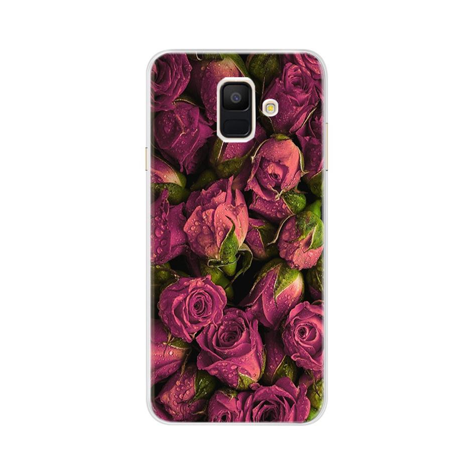 Case For Samsung Galaxy A6 2018 Transparent Cartoon Soft TPU Silicone Phone Cases Back Cover For Samsung Galaxy A6 A 6 Plus 2018
