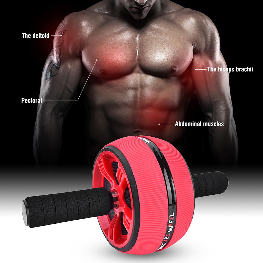 Abdominal Wheel Roller Trainer Fitness Equipment Gym Home Exercise Tool with Training