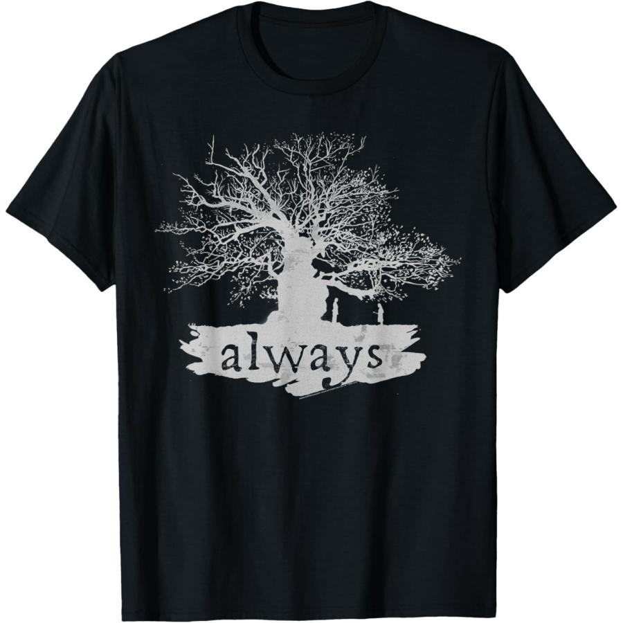Футболка Гарри Поттер Всегда Силуэт Дерева C1 XXXXXL чёрный