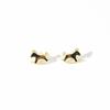 Year of the Horse 925 Sterling Silver Diamond Enamel Stud Earrings with Pearls - Retro High-End Design