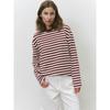 T-shirt da donna a maniche lunghe minimalista, tessuto morbido di alta qualità, silhouette ampia e squadrata per il comfort di tutto il giorno