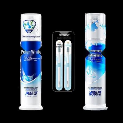 Cold Sensitive Ling Arctic Duo Pump Toothpaste Set with Toothbrushes