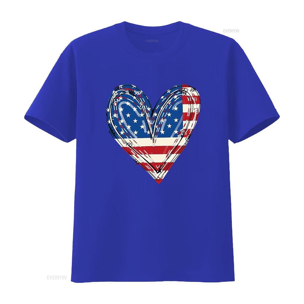 Womens USA T Shirt Girls American Flag 4th of July Kids Patriotic Tops vintage Washed designer clothes Top For Everyday Wear