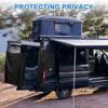 Blackout Screen Car Divider Curtain Oxford Cloth Blackout Screen Shade Cover  For Trips