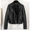 New Autumn and Winter Women's Leather Short Jacket Korean Style Slim Large Size For Women PU Washable Motorcycle Women's Leather Jacket