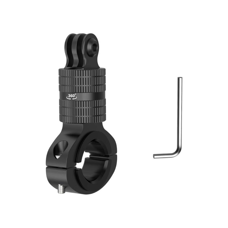 Lehký 360° otočný držák na řídítka kola Rychlá instalace Cyklistické příslušenství pro 360° akční kameru