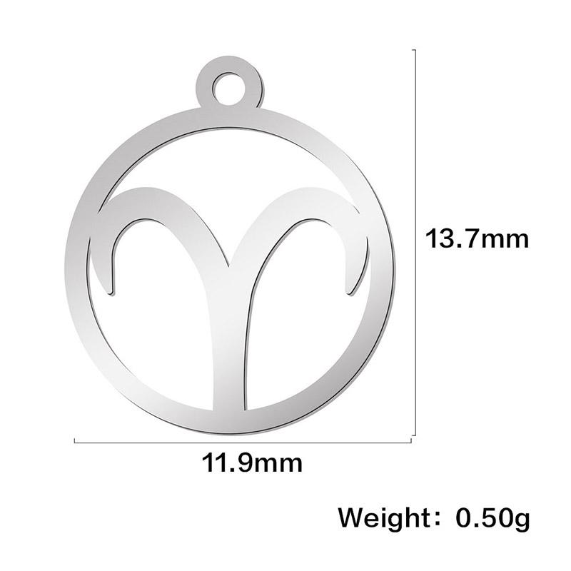 

Teamer 12pcs Zodiac Floating Charms Stainless Steel Gemini Aries Libra Taurus Twelve Constellation Pendant for Jewelry Making