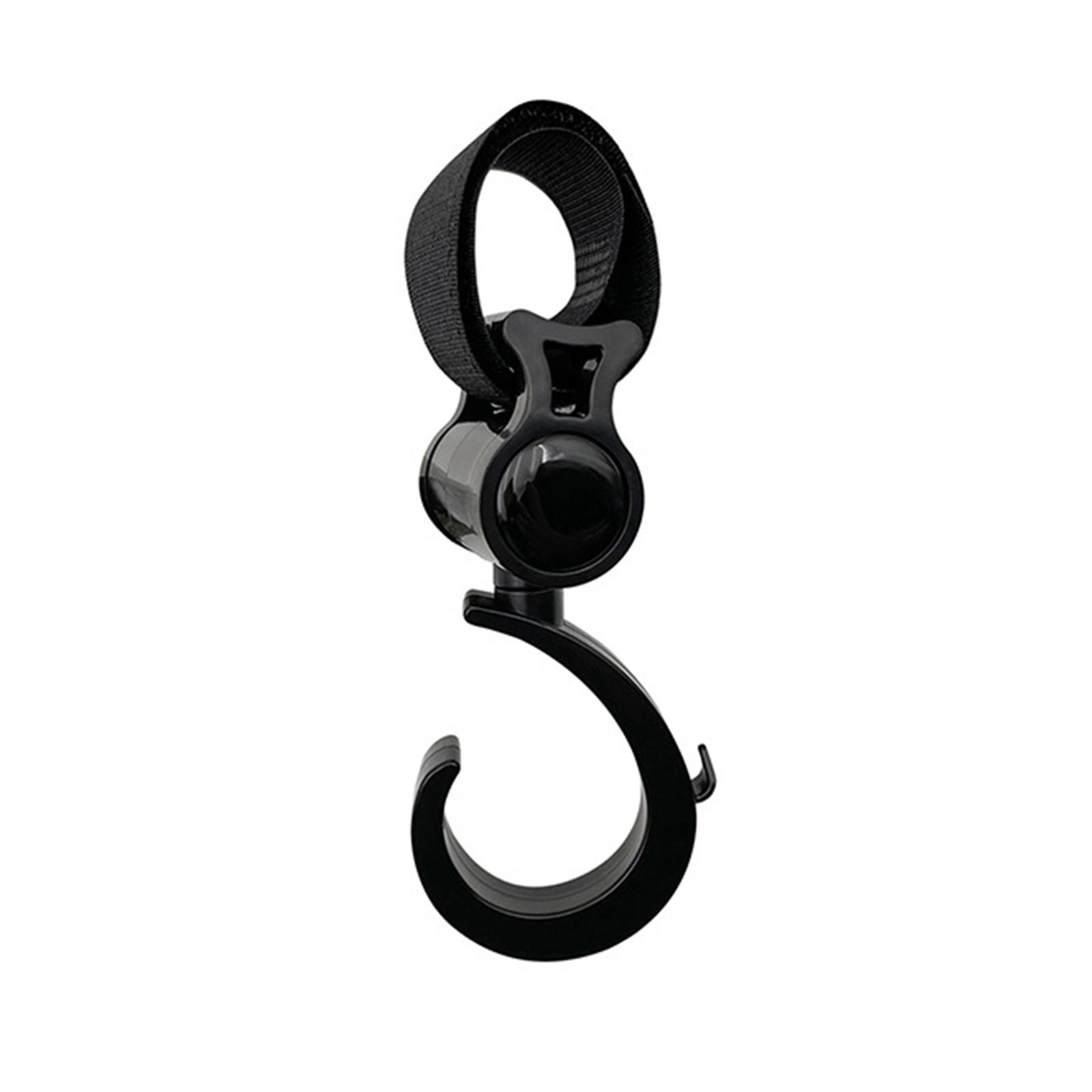 

Крючок для детской коляски, для подвешивания сумок с подгузниками, продуктов и многого другого, вращающийся на 360 градусов органайзер для детской тележки, вешалка для коляски, декор 1P