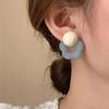Salt-Toned Gradient Floral Stud Earrings for Women - Chic, Versatile, Summer Fashion Accessories