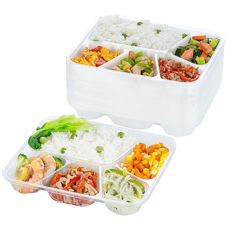 temeiju Disposable Divided Meal Prep Containers