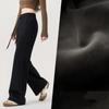 Autumn Winter Thickened Wool Wide Leg Pants Women Drapey Outerwear Knitted Loose Straight Casual Small Size Floor Length Pants