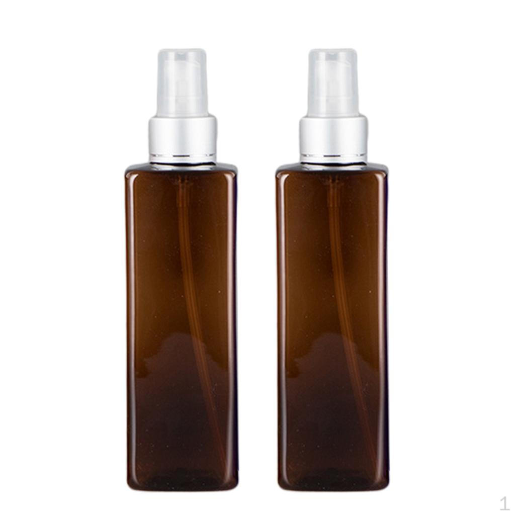 2 50ml Perfume Aftershave Spray Bottles Hairdressing Sprayer Container коричневый