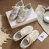 2025 Autumn Height Increase 5cm Ballet Training Shoes Women's Soft Leather Korean Style Mary Jane Silver Single Shoes Casual Shoes