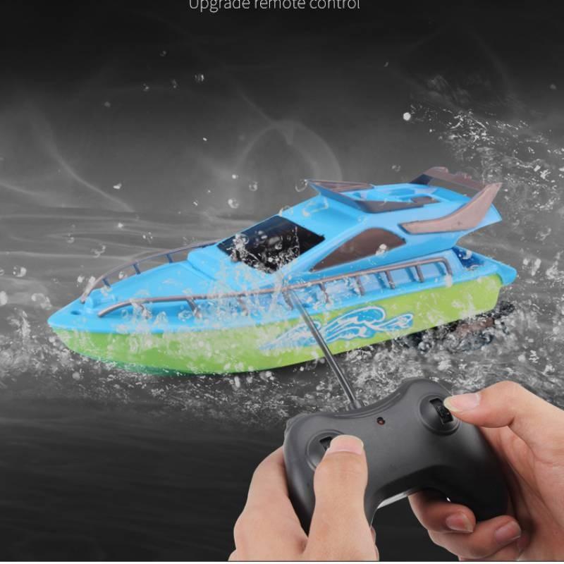 Childrens Remote Control Speedboat Water Toy With Handheld Remote For Outdoor Play