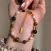 Vintage Natural Stone Beads Bracelet for Women Ethnic Imitation Pearl Beads Wrap Bangle Bracelet & Necklace Jewelry Gifts