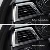Carbon Fiber Front Side Air Outlet Vent Frame Trim Cover trim for 3
